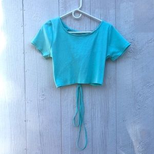 Ribbed Crop top - cut out back